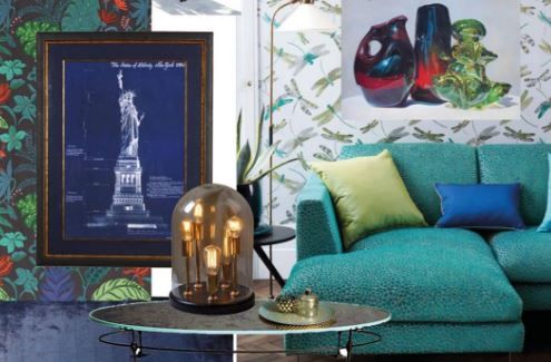 Latest interior trends for 2017: Tropical Blue & Greens